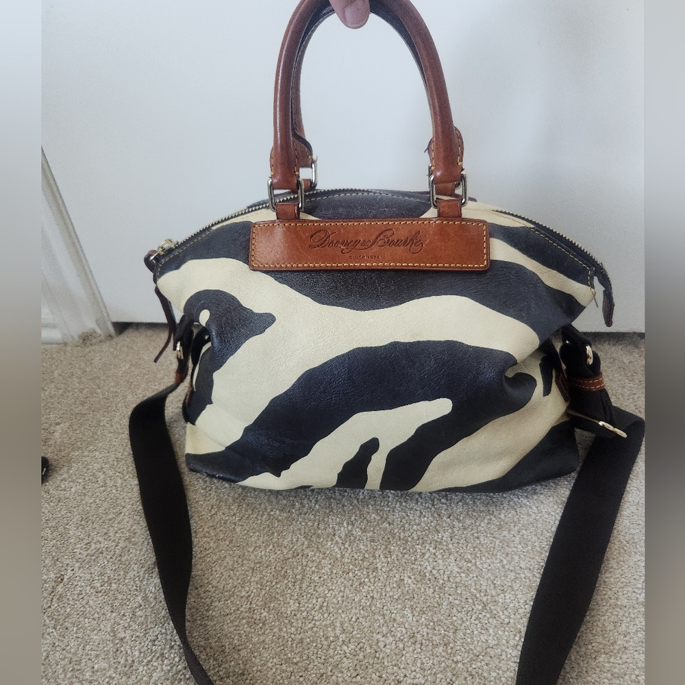 Dooney & Bourke Zebra Florentine Satchel - Picture 3 of 5